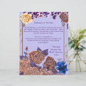 Dévouement à ma femme Papier personnalisé (Debout devant)