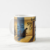 Devrais-je rester ou devrais-je partir Mug de déci (Devant gauche)