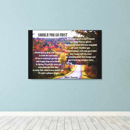 DEVRIEZ-VOUS ALLER PREMIER POEM toile (Insitu (Plancher de Bois))