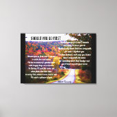 DEVRIEZ-VOUS ALLER PREMIER POEM toile (Recto)