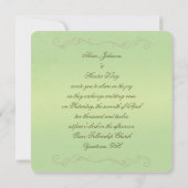 Dew Drop Wedding Kaart (Achterkant)