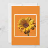 Dew Drops Daisy Wedding Kaart (Achterkant)