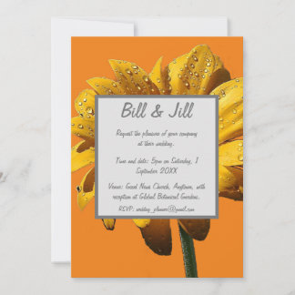 Dew Drops Daisy Wedding Kaart