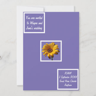 Dew Drops Daisy Wedding Kaart