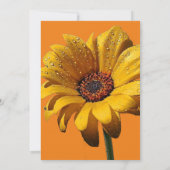 Dew Drops Daisy Wedding Kaart (Achterkant)