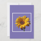Dew Drops Daisy Wedding Kaart (Achterkant)