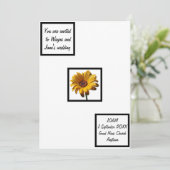 Dew Drops Daisy Wedding Kaart (Staand voorkant)