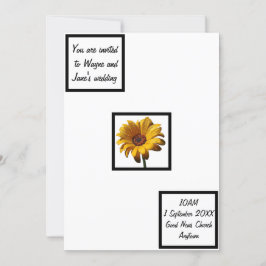 Dew Drops Daisy Wedding Kaart