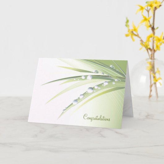 Dew mariage largue sur la carte feuille (Fleur jaune)