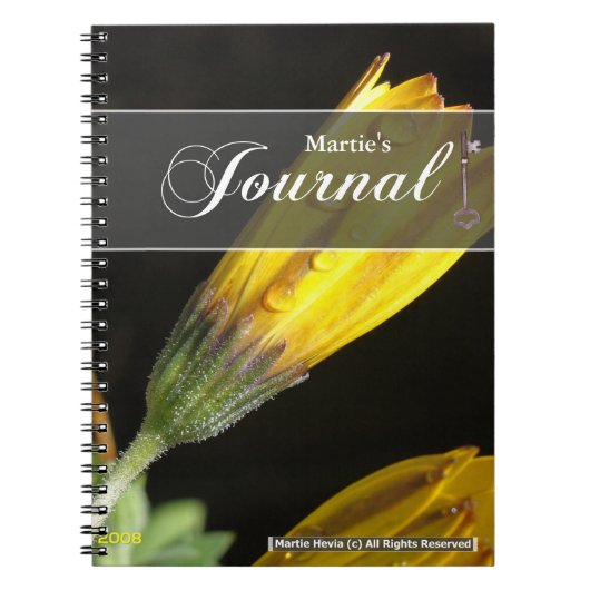 Dew sur un journal de marguerite jaune (Devant)