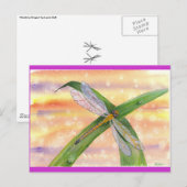 "Dewdrop Dragon" Briefkaart (Voorkant / Achterkant)