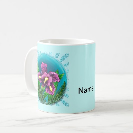 Dewdrop iris mug (Devant gauche)