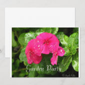 Dewdrops sur les invitations à la fête du jardin d (Devant / Derrière)