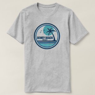 Dewey Beach Delaware Palmboom Vogels T-shirt
