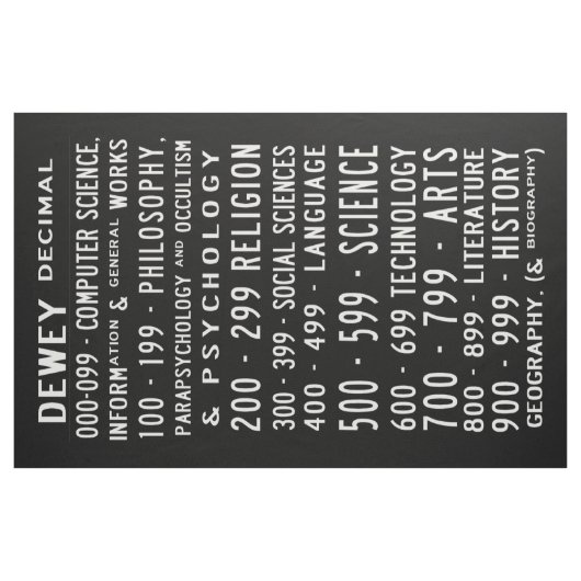 Dewey Decimal Busroll - Fat Quarter Stof (Fat Quarter)