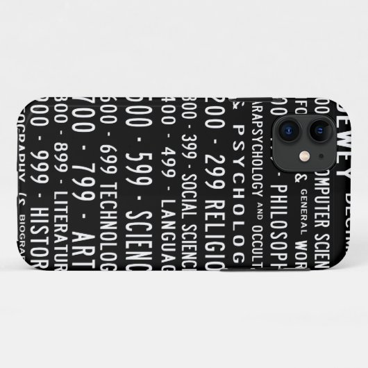 Dewey Decimal iPhone case (Achterkant (horizontaal))