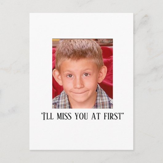 Dewey Malcom in het midden Briefkaart (Voorkant)