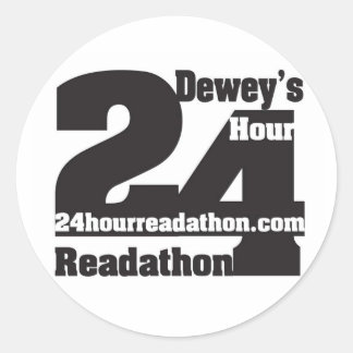 Dewey's Readathon-Stickers Ronde Sticker