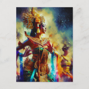 Dewi Tari (dansgodin) Feestdagenkaart