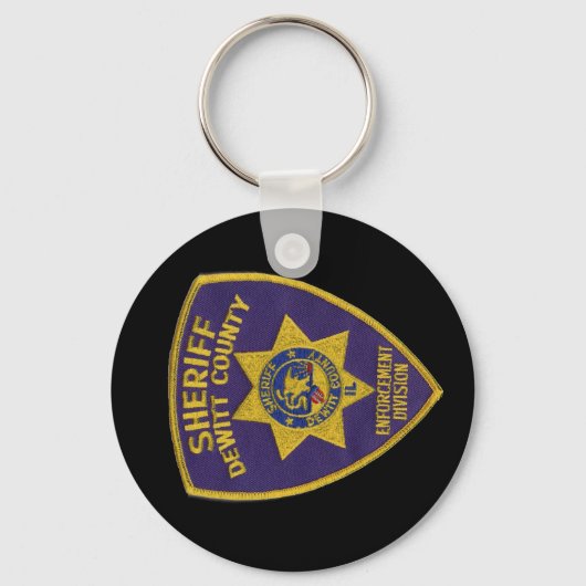 DeWitt County Sheriffs Dept Patch Sleutelhanger (Voorkant)