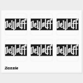DeWolff logo Vierkante Sticker (Vel)