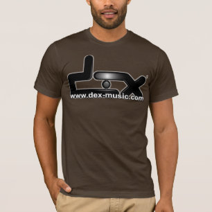 DEX MUSIC OFFICIAL T-SHIRT BROWN