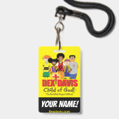 "Dex n' Them"-naamkaart (dubbelzijdig) Badge (Front with Lanyard)