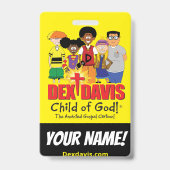 "Dex n' Them"-naamkaart (dubbelzijdig) Badge (Back)