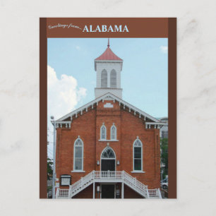 Dexter Avenue Baptist Church Montgomery Alabama Briefkaart