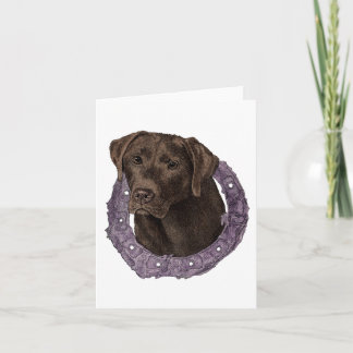 Dexter - Chocolate Lab Kaart