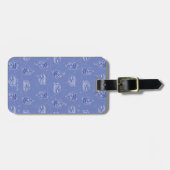 Dexter en Mandark Atomic Pattern Bagagelabel (Voorkant horizontaal)