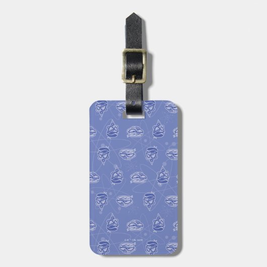 Dexter en Mandark Atomic Pattern Bagagelabel (Voorkant verticaal)