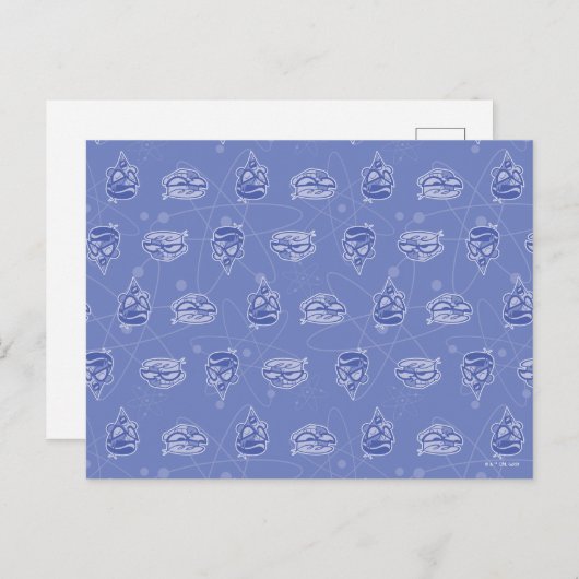 Dexter en Mandark Atomic Pattern Briefkaart (Voorkant / Achterkant)
