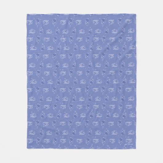 Dexter en Mandark Atomic Pattern Fleece Deken (Voorkant)