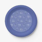 Dexter en Mandark Atomic Pattern Papieren Bordje (Voorkant)