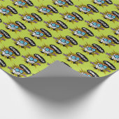 Dexter "Eureka!" Halftone Callout Grafisch Cadeaupapier (Hoek)