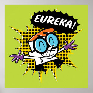 Dexter "Eureka!" Halftone Callout Grafisch Poster