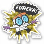 Dexter "Eureka!" Halftone Callout Grafisch Sticker (Voorkant)