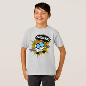 Dexter "Eureka!" Halftone Callout Grafisch T-shirt (Voorkant volledig)