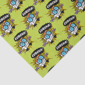 Dexter "Eureka!" Halftone Callout Grafisch Tissuepapier (Detail)