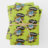 Dexter "Eureka!" Halftone Callout Graphic Inpakpapier Vel (In situ)