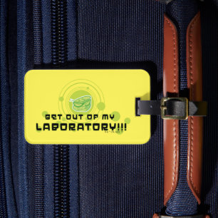 Dexter - ga uit mijn laboratorium!!! bagagelabel