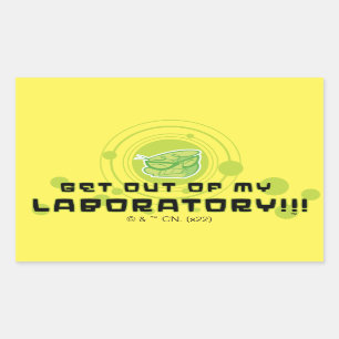 Dexter - ga uit mijn laboratorium!!! rechthoekige sticker