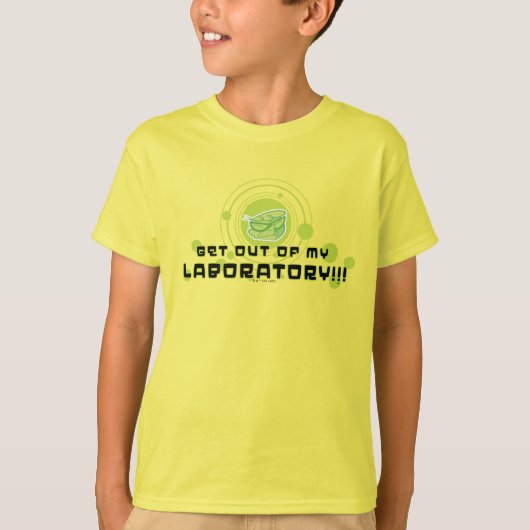 Dexter - ga uit mijn laboratorium!!! t-shirt (Voorkant)