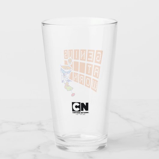 Dexter "Genius At Work" Glas (Achterkant)