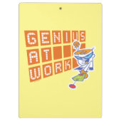 Dexter "Genius At Work" Klembord (Achterkant)