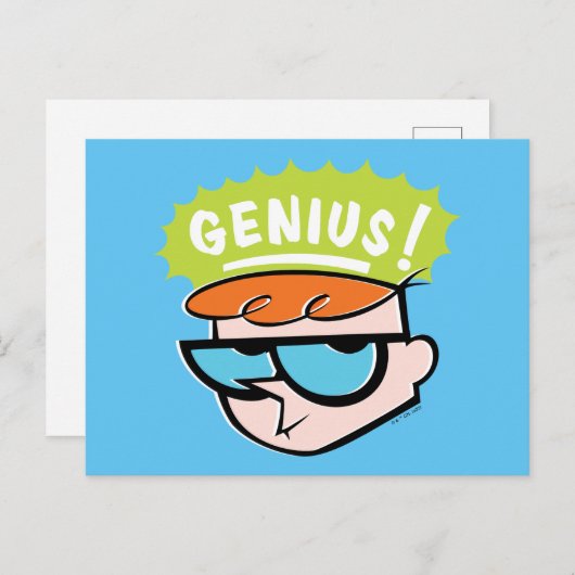 Dexter "Genius" Callout Graphic Briefkaart (Voorkant / Achterkant)