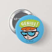 Dexter "Genius" Callout Graphic Ronde Button 5,7 Cm (Voorkant /achterkant)