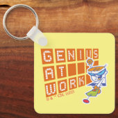 Dexter "Genius op het werk" Sleutelhanger (Voorkant)