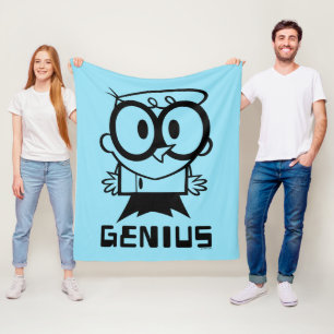 Dexter "Genius" Overzicht Grafisch Fleece Deken